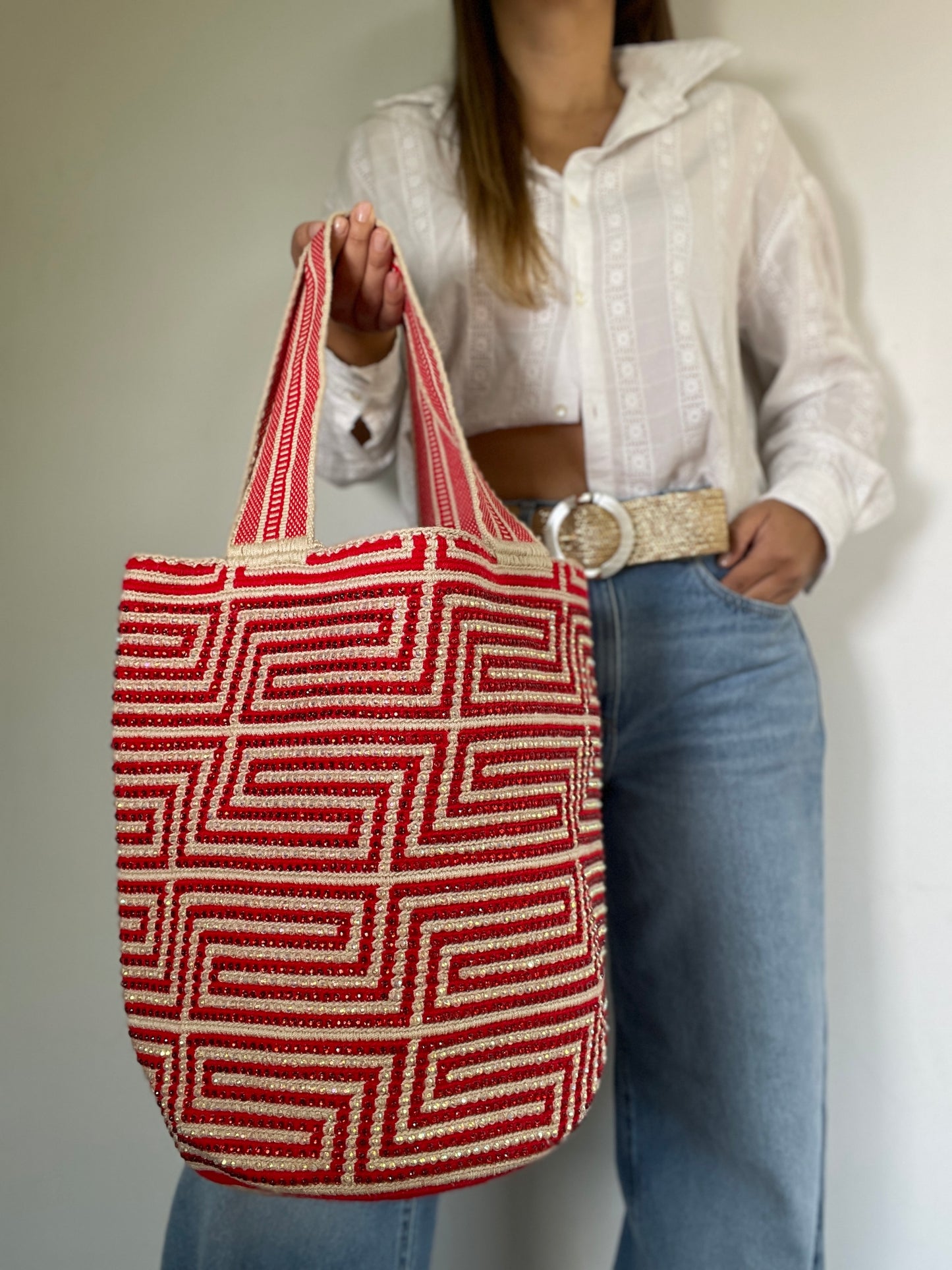 Mochilon con piedras 40x35