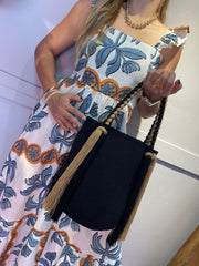 Bolso Wayuú Trenza Unicolor 29 x 29