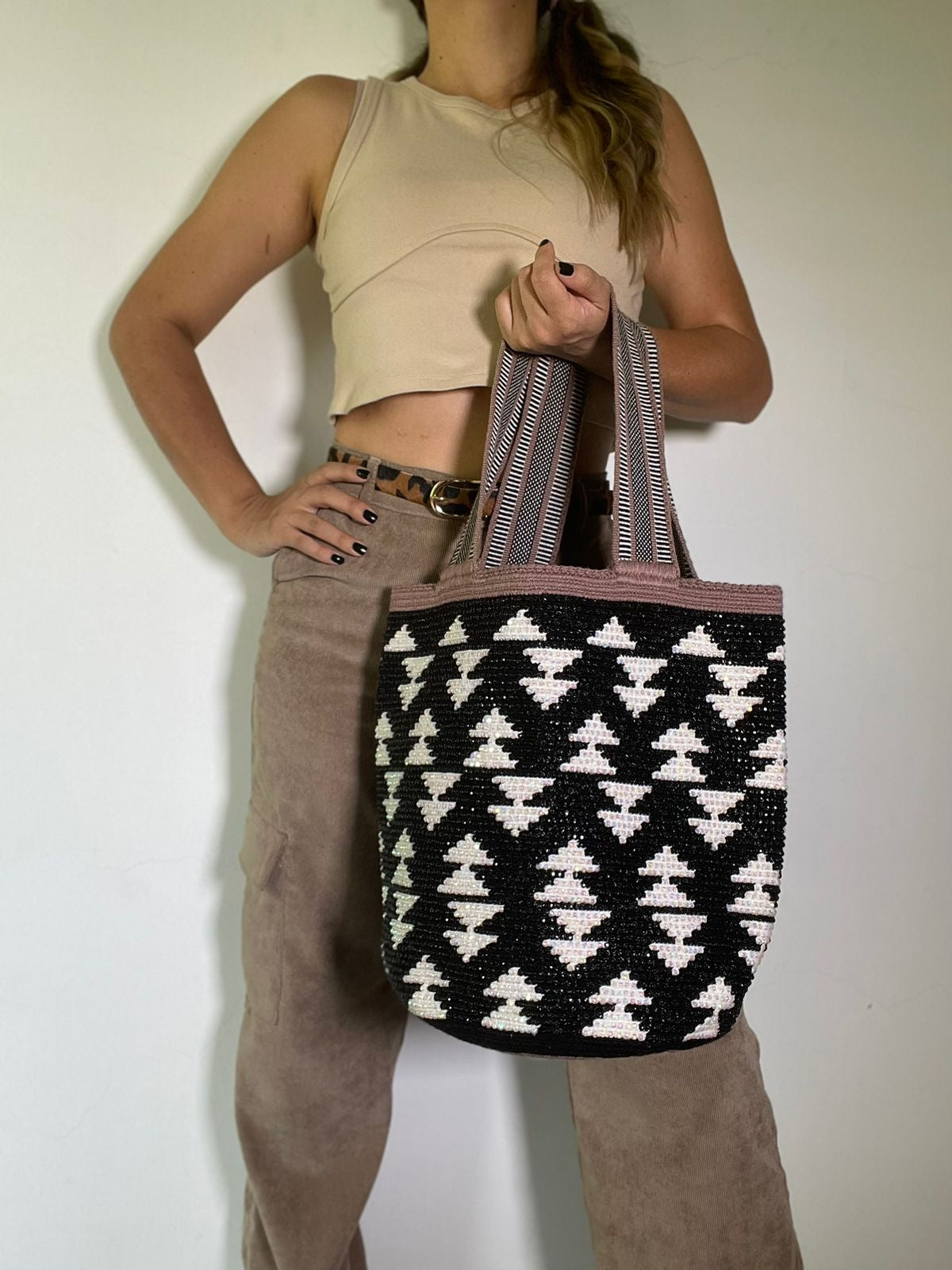 Mochilon con piedras 40x35