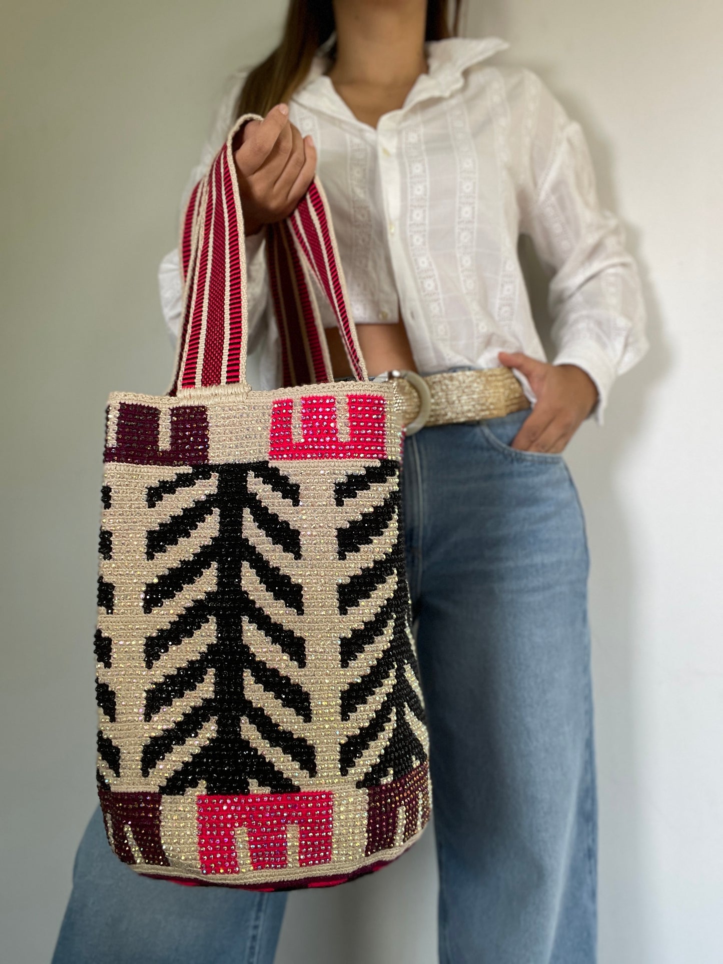Mochilon con piedras 40x35