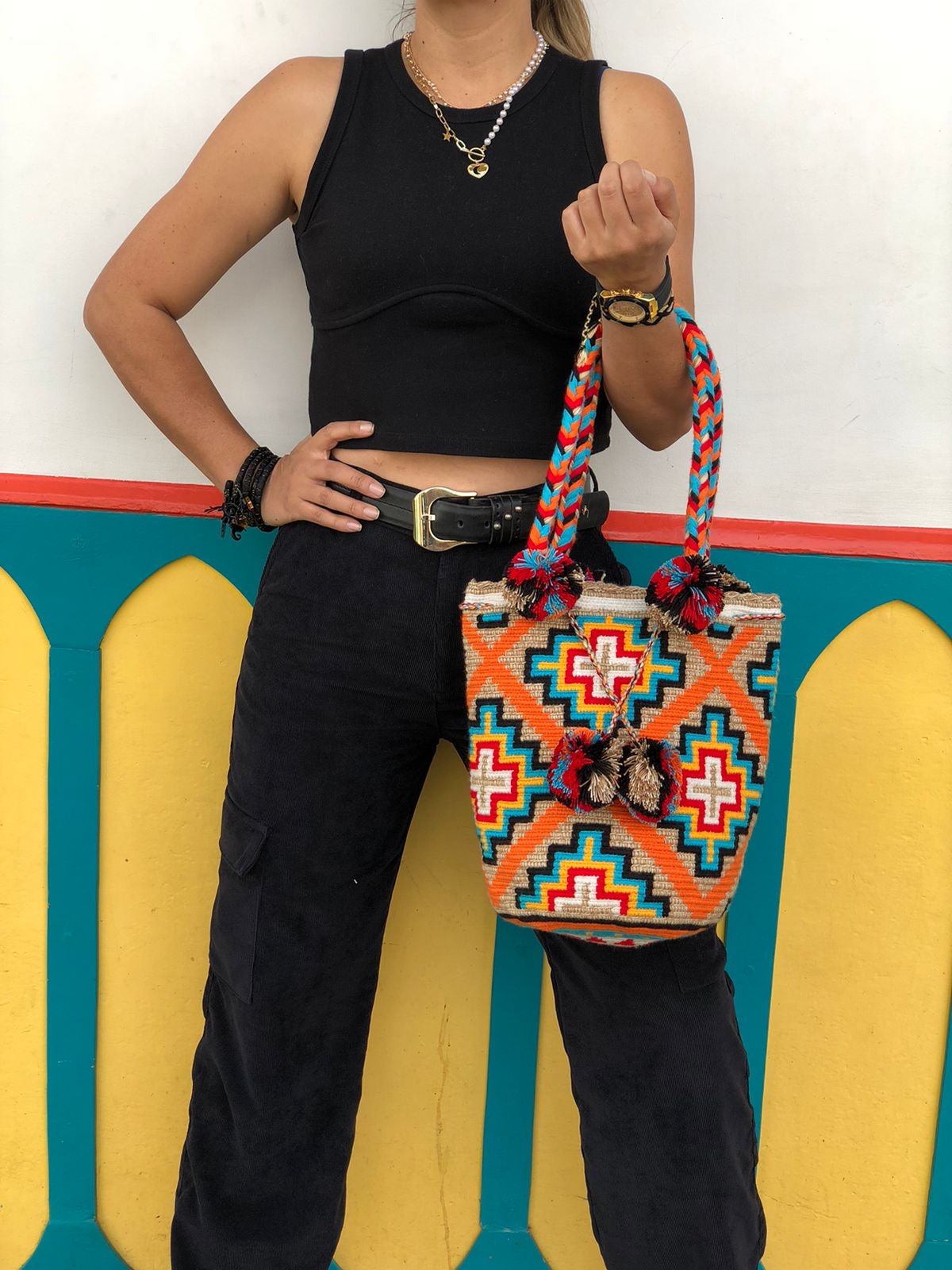 Wayuú Trenza y Borla 29x29