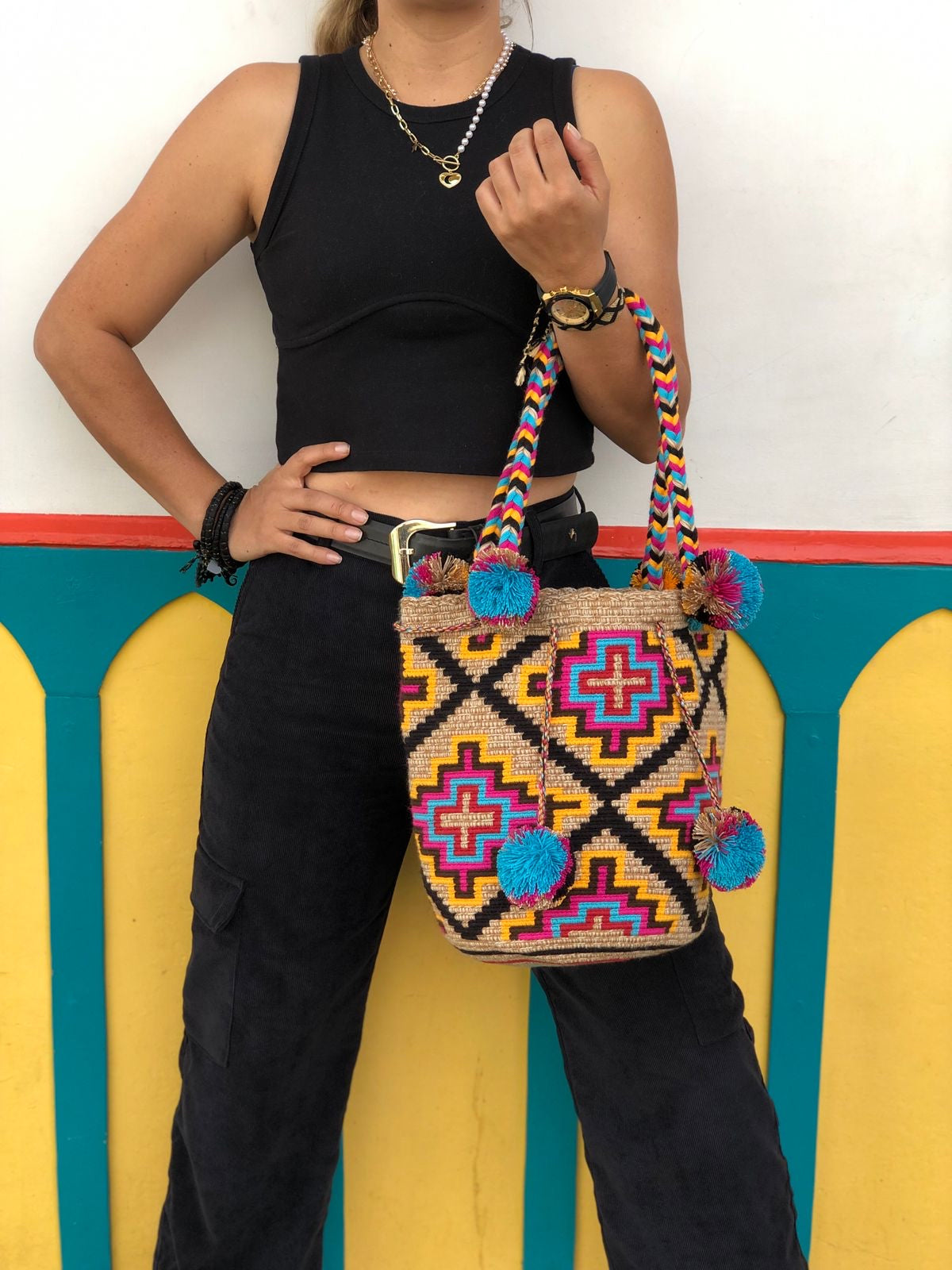 Wayuú Trenza y Borla 29x29
