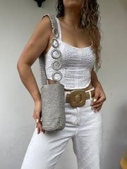 Cordón De Seda Con Gaza CORTA en Cadena 21 x 17