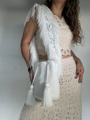 Mochila Mediana Diseño Gaza Recamada 22 x 24