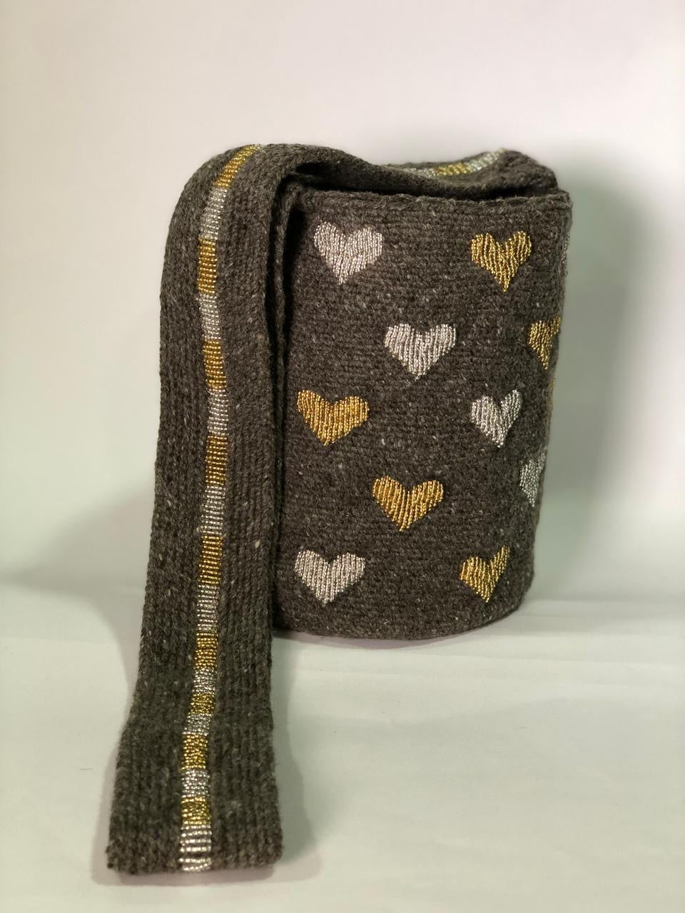 Recamadas lana Corazones 22Cm x 18 Cm