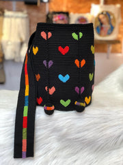 Wayuú Recamada Corazones Grande 29 x 29