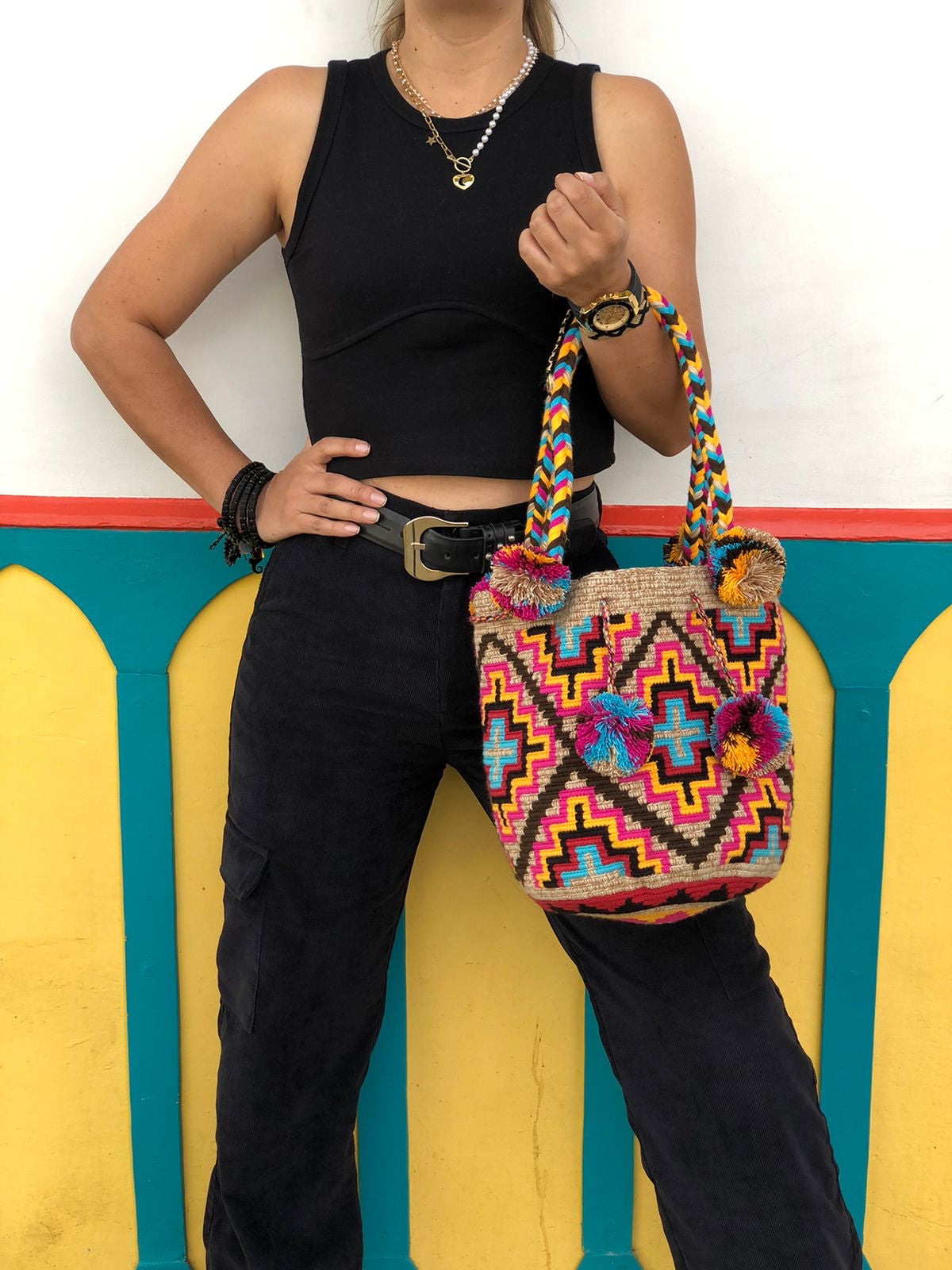 Wayuú Trenza y Borla 29x29