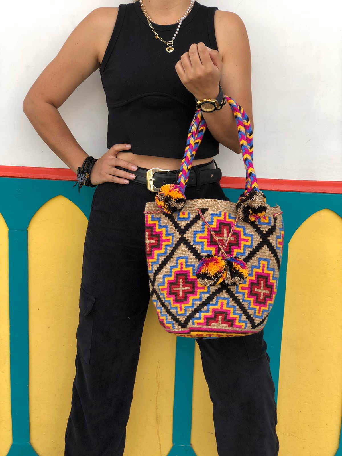 Wayuú Trenza y Borla 29x29
