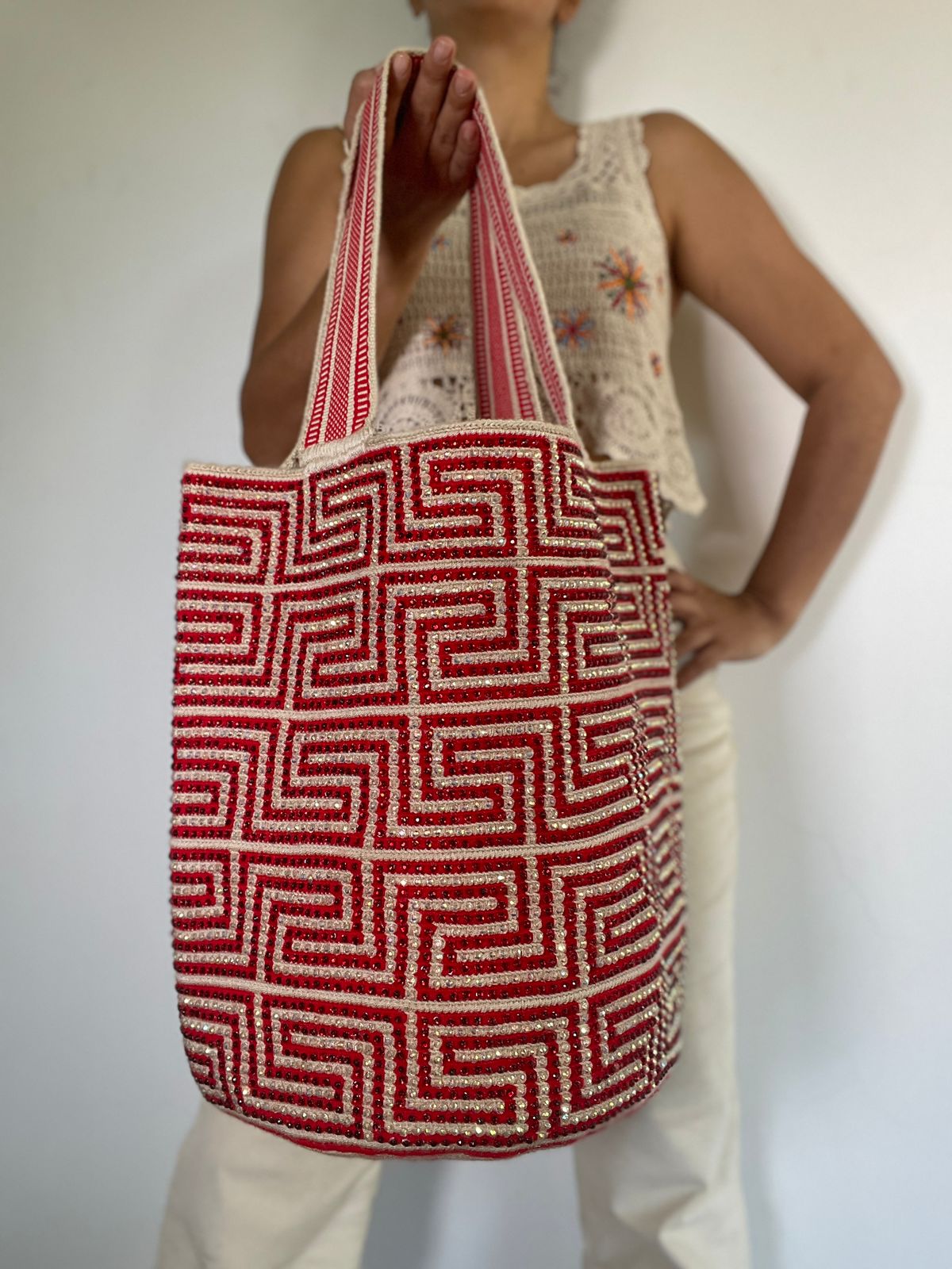 Mochilon con piedras 40x35