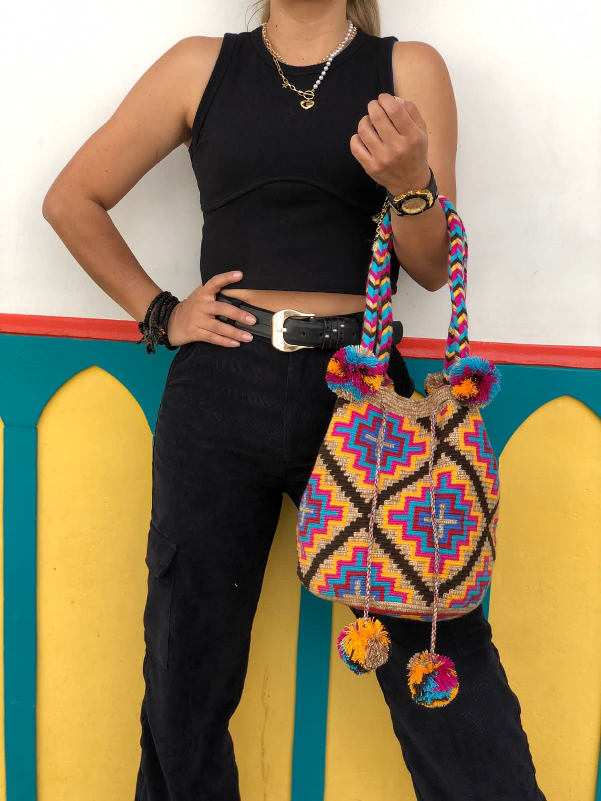 Wayuú Trenza y Borla 29x29