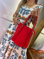 Bolso Wayuú Trenza Unicolor 29 x 29