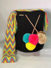 Wayuú 5 Borlas Grande Tradicional 29 x 29