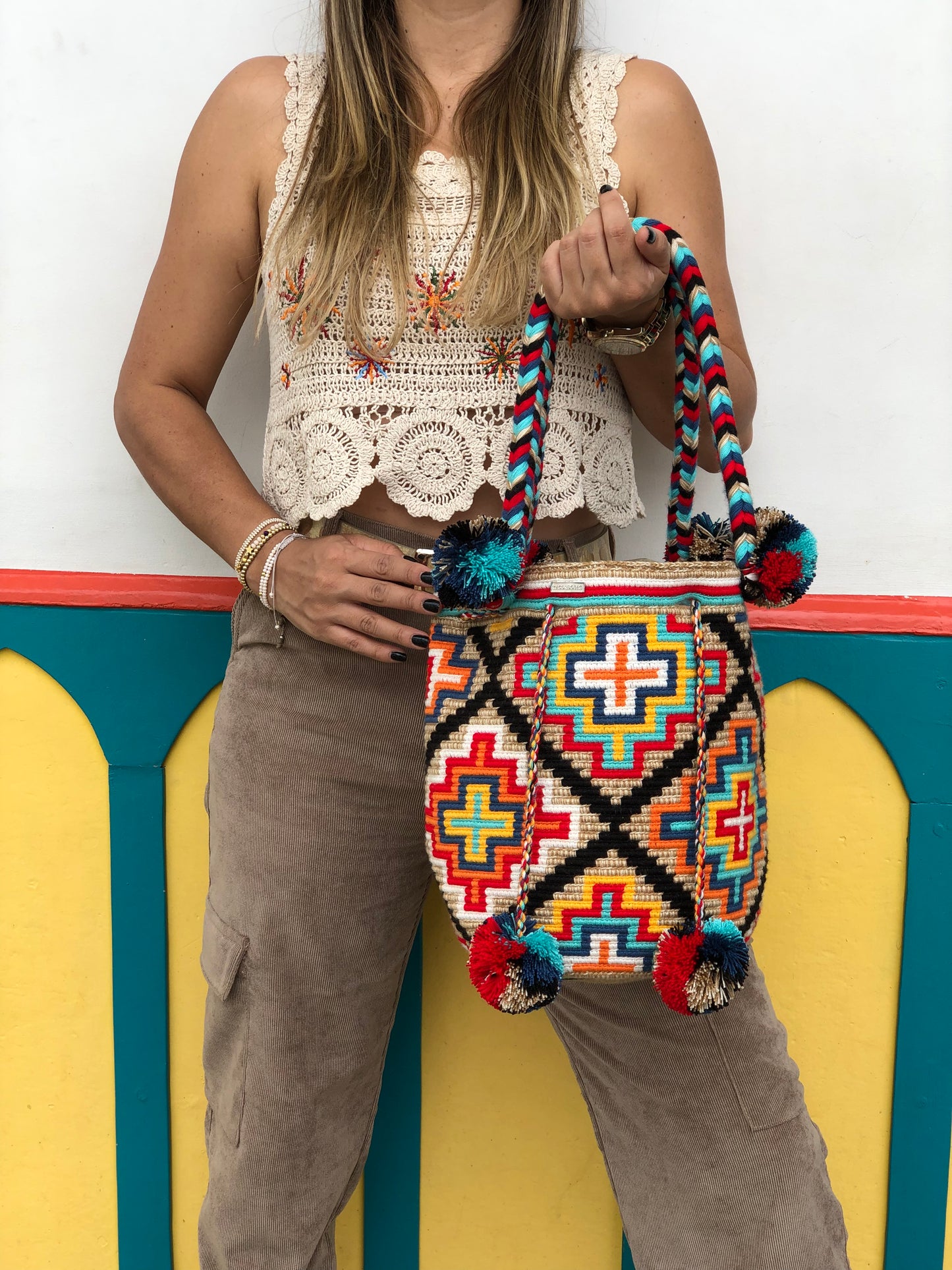 Wayuú Trenza y Borla 29x29