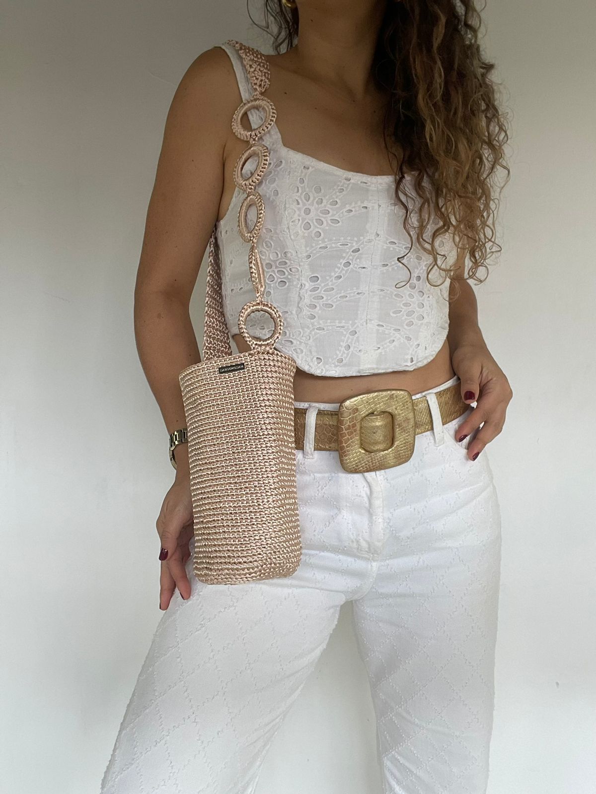 Cordón De Seda Con Gaza CORTA en Cadena 21 x 17