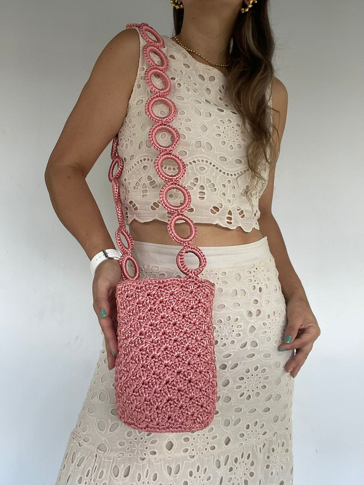 Cordón De Seda Con Gaza en Cadena 22 x 21