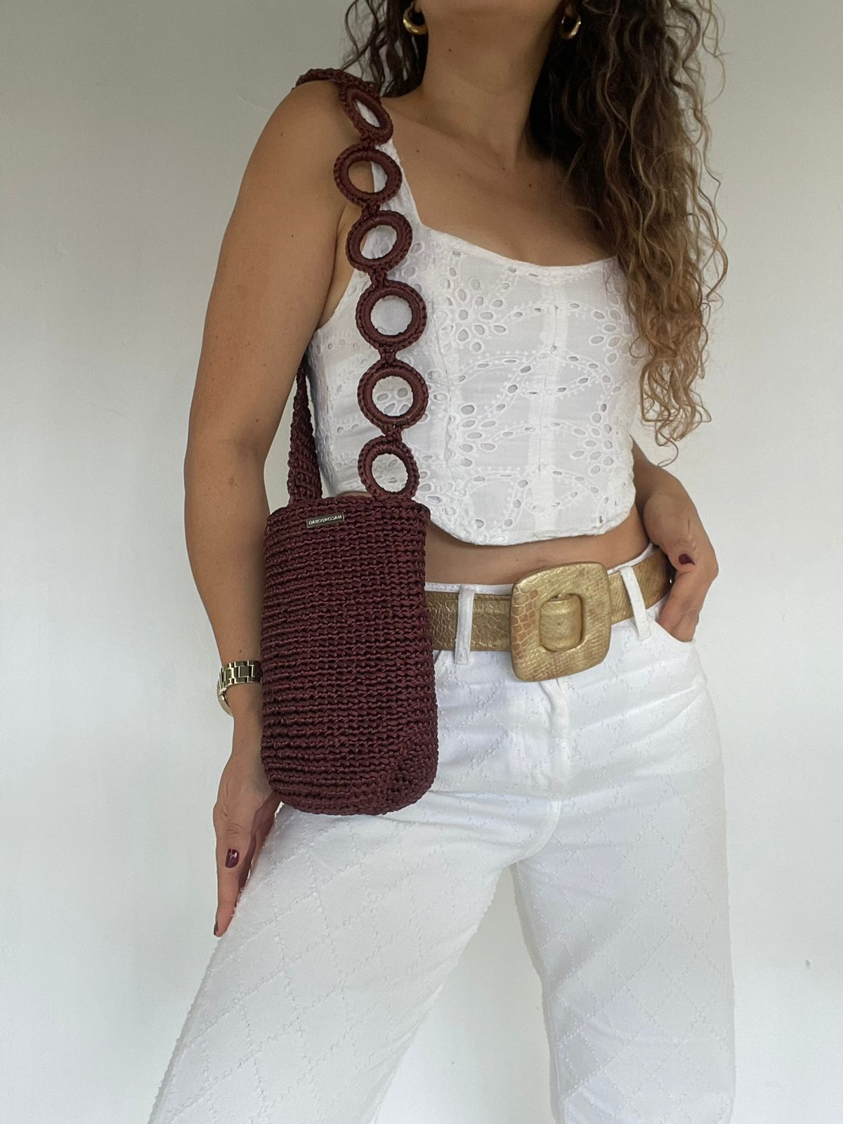 Cordón De Seda Con Gaza CORTA en Cadena 21 x 17