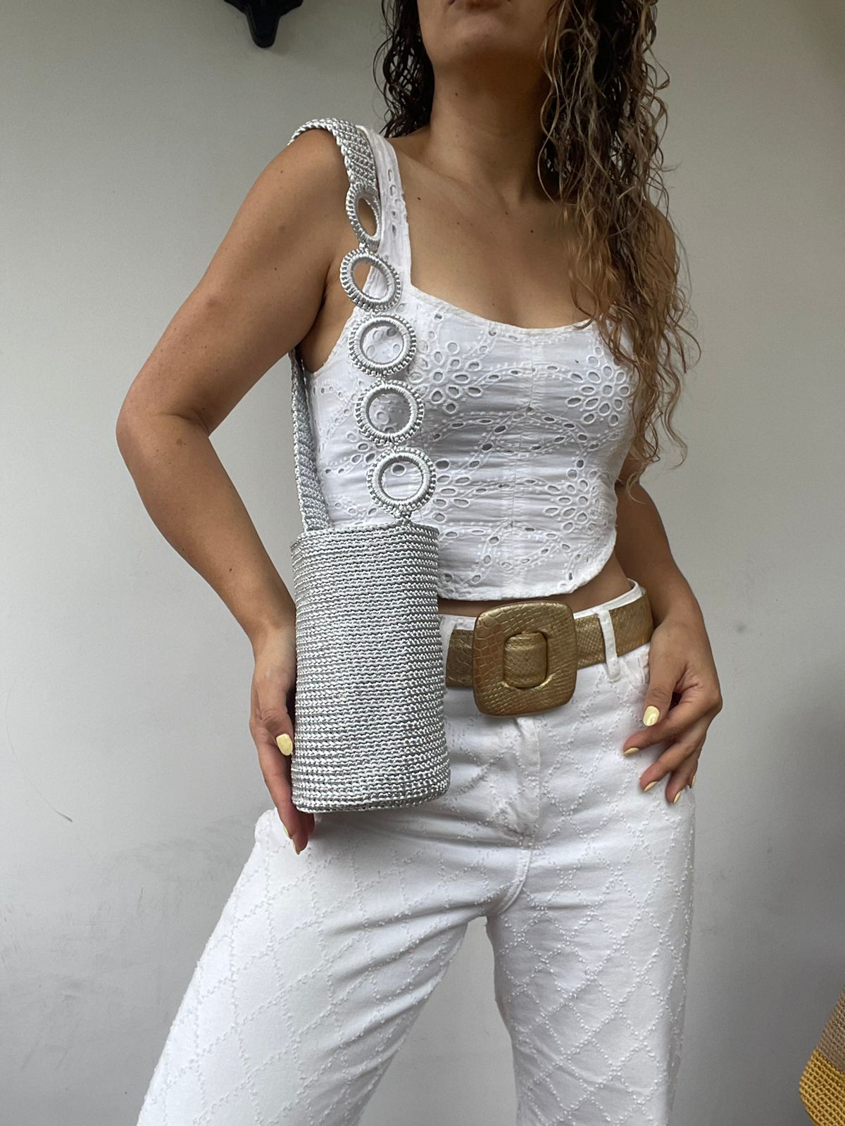 Cordón De Seda Con Gaza CORTA en Cadena 21 x 17