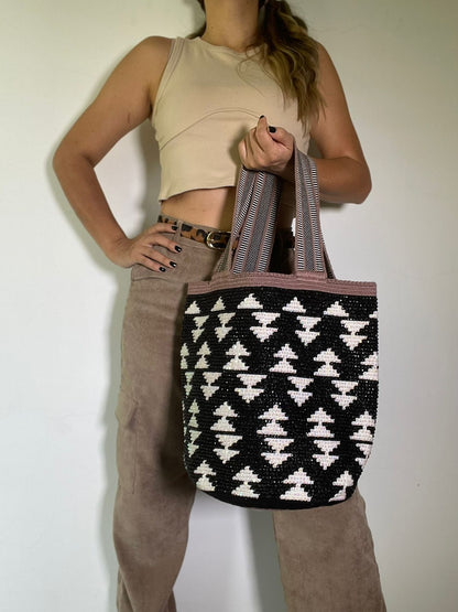 Mochilon con piedras 40x35