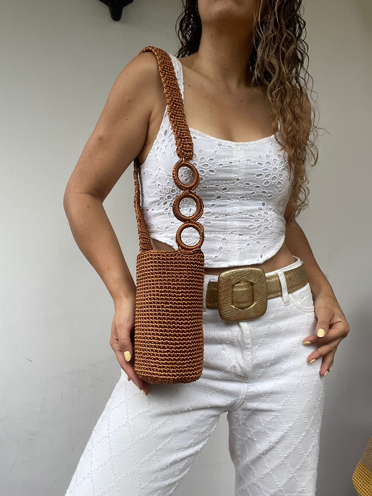 Cordón De Seda Con Gaza CORTA en Cadena 21 x 17