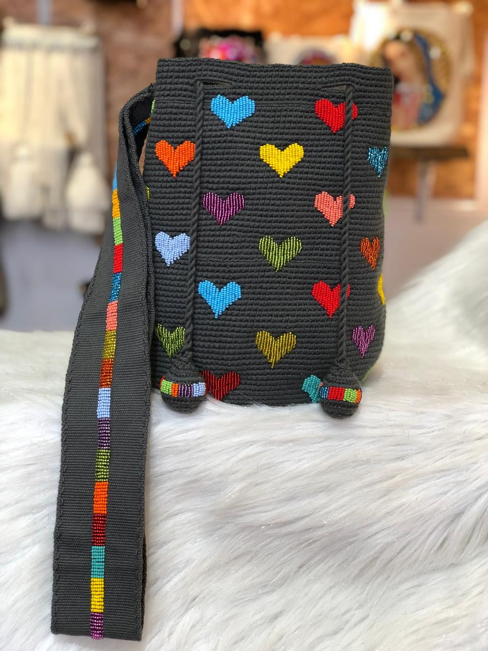 Large Hearts Embroidery