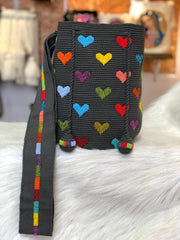 Large Hearts Embroidery