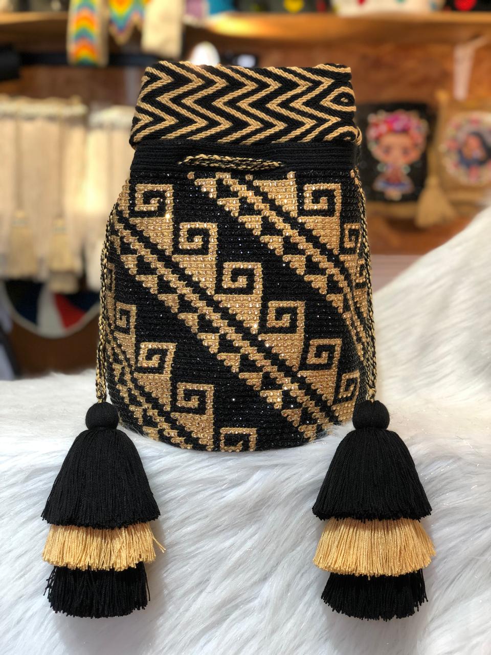 Wayuu stones and bells Large traditional 29x29