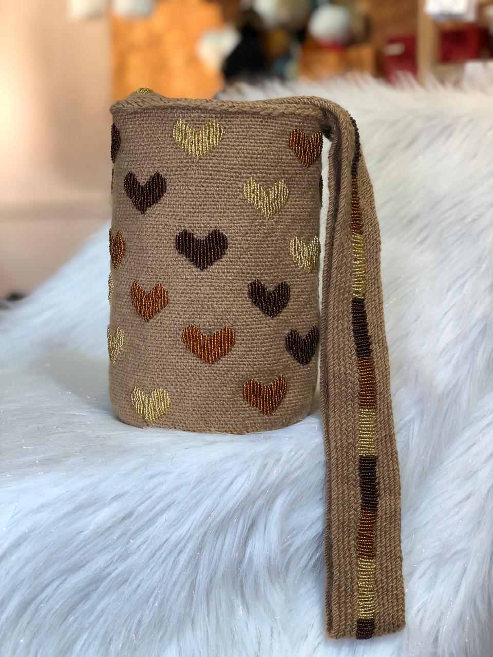 Recamadas Lana Corazones 22 x 18