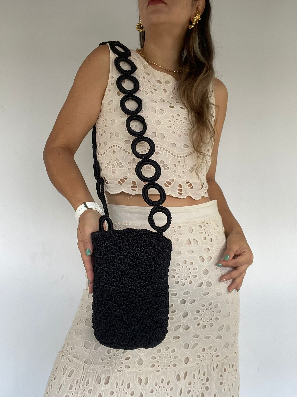Cordón De Seda Con Gaza en Cadena 22 x 21