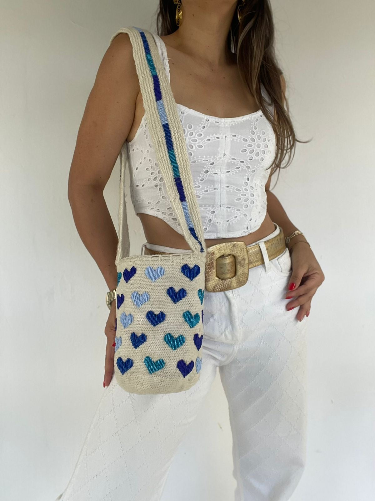 Recamadas Lana Corazones 22 x 18