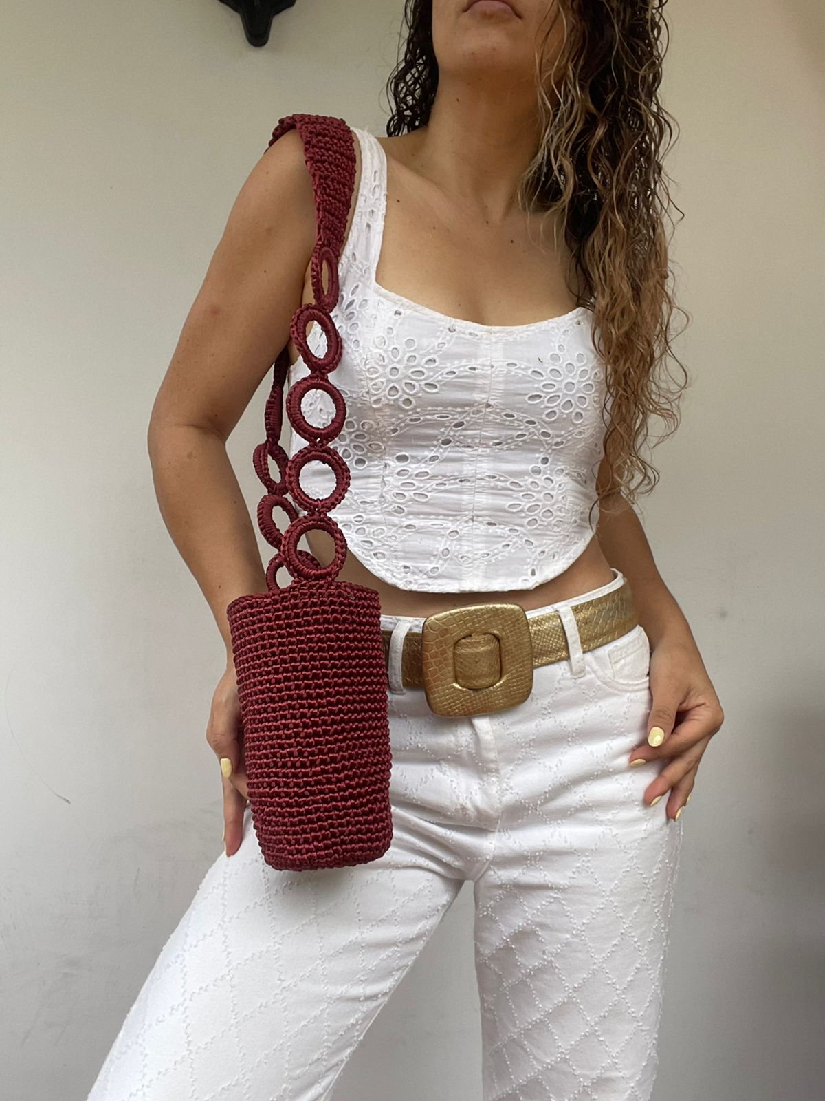 Cordón De Seda Con Gaza CORTA en Cadena 21 x 17