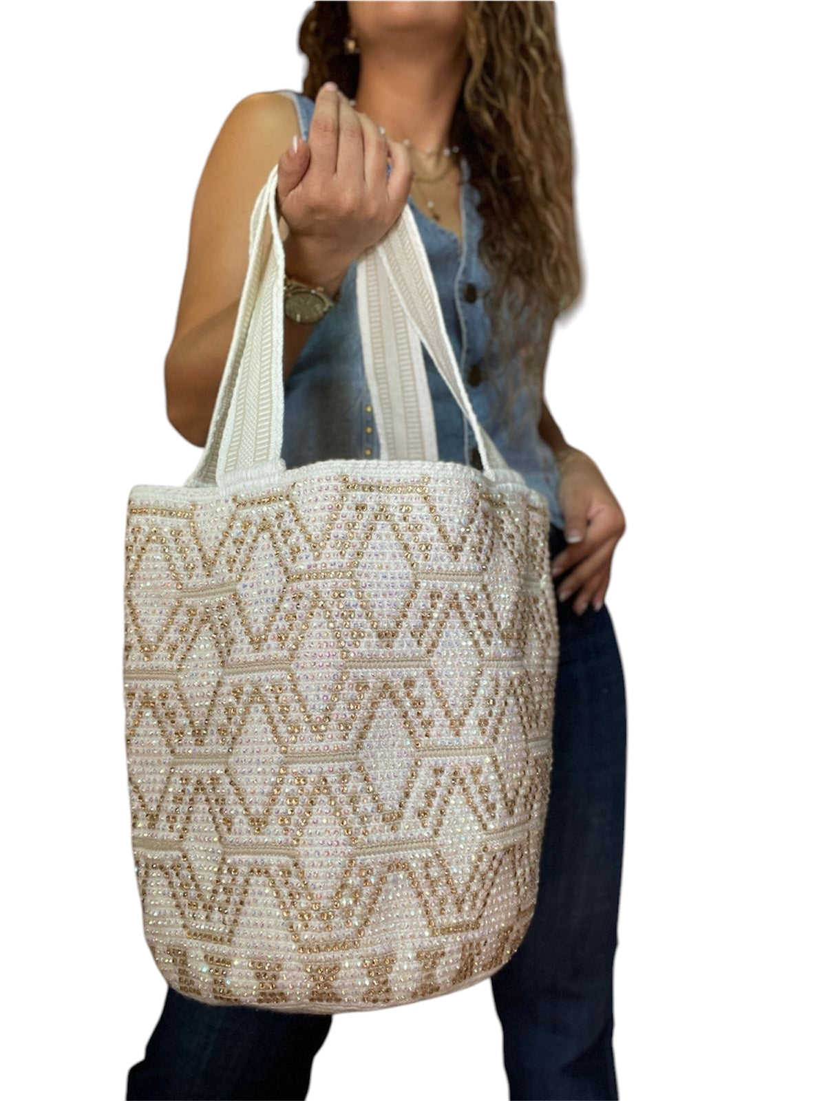 Mochilon con piedras 40x35
