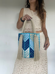Bolso Wayuú Trenza Diseño 29 x 29