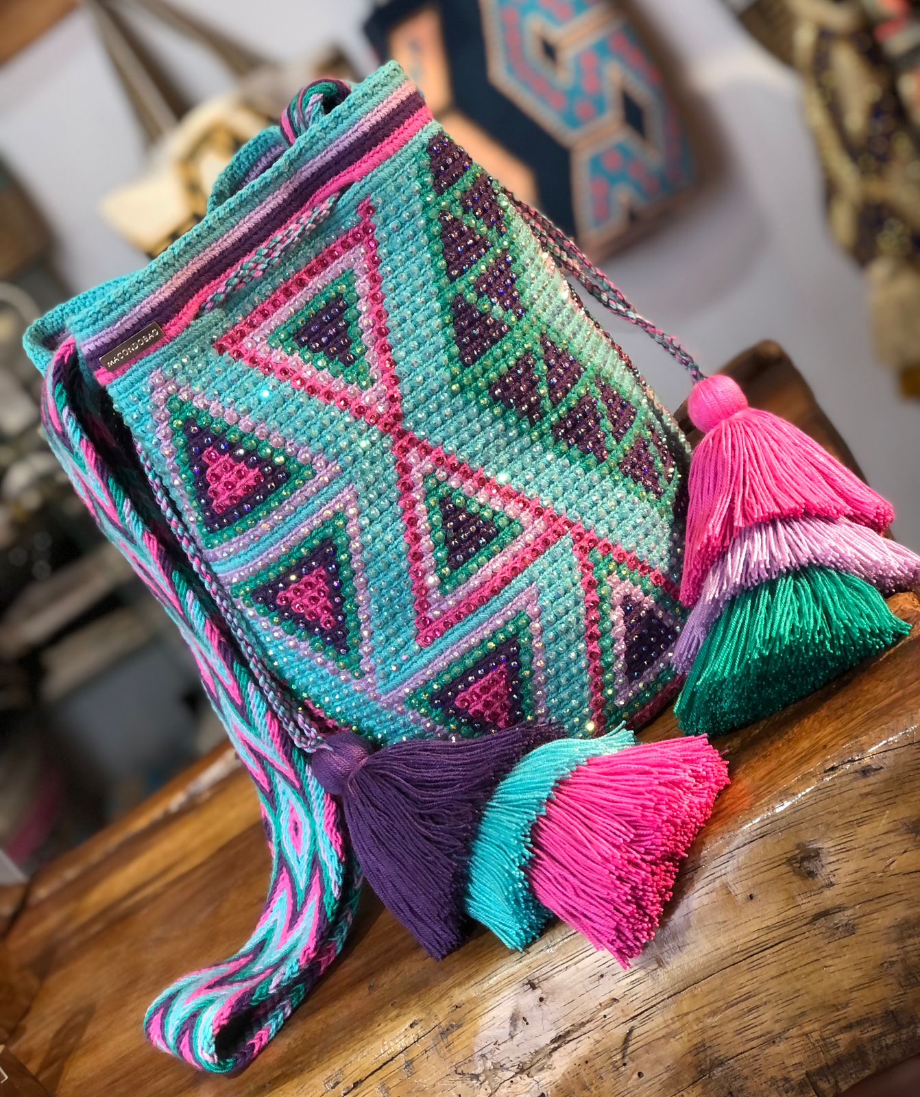 Mochila Wayuu Bolsos Y Mochilas De Ganchillo Tejido Wayuu Grafico