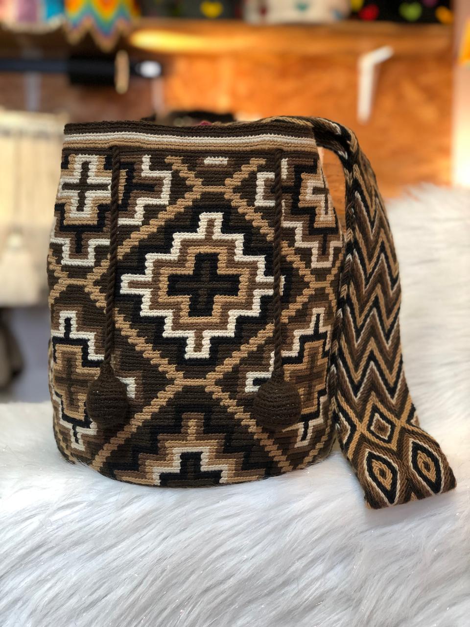 Bolsa Mochilas Guajiras Para Hombre Mochilas Tejidas Figuras De