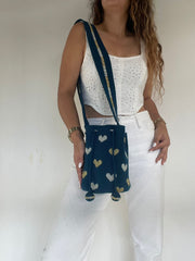 Wayuú Recamada Corazones Mediana 22 x 23