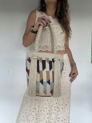 Bolso Wayuú Trenza Diseño 29 x 29