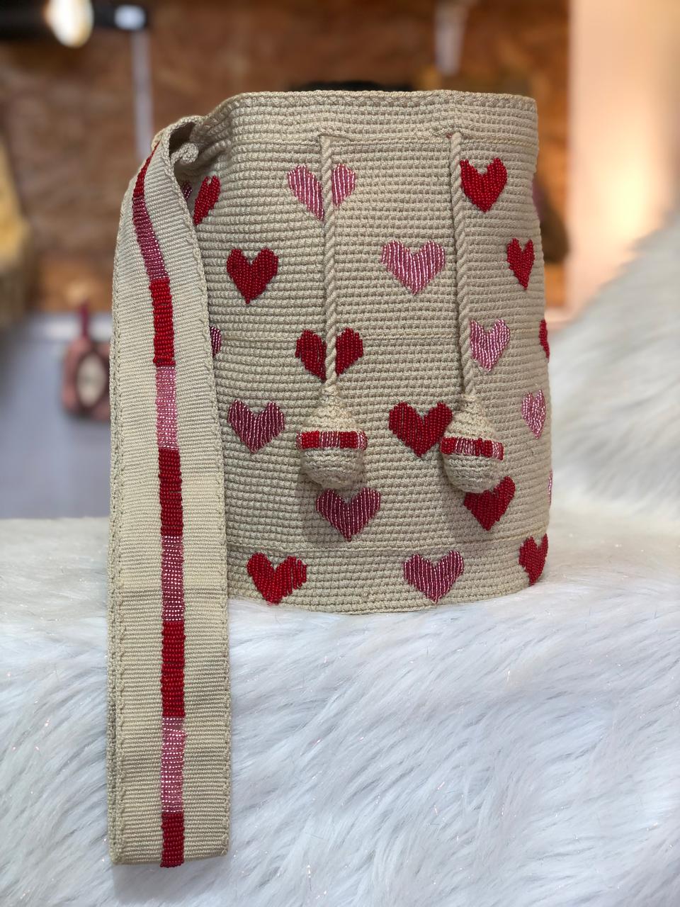 Large Hearts Embroidery
