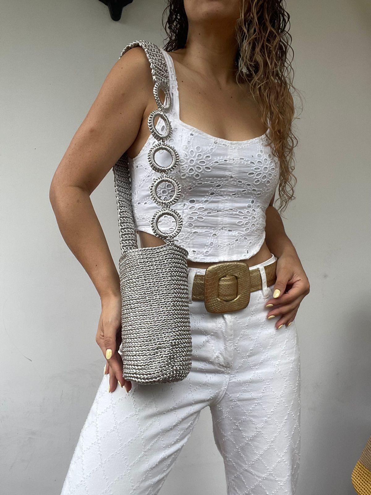 Cordón De Seda Con Gaza CORTA en Cadena 21 x 17