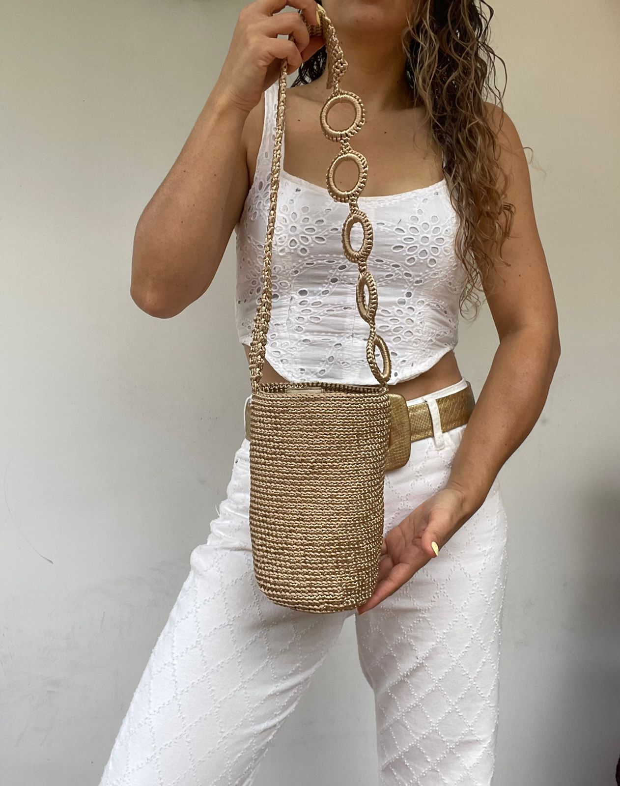 Cordón De Seda Con Gaza CORTA en Cadena 21 x 17