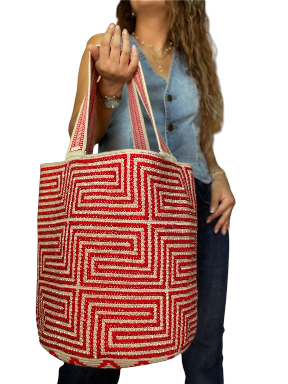 Mochilon con piedras 40x35