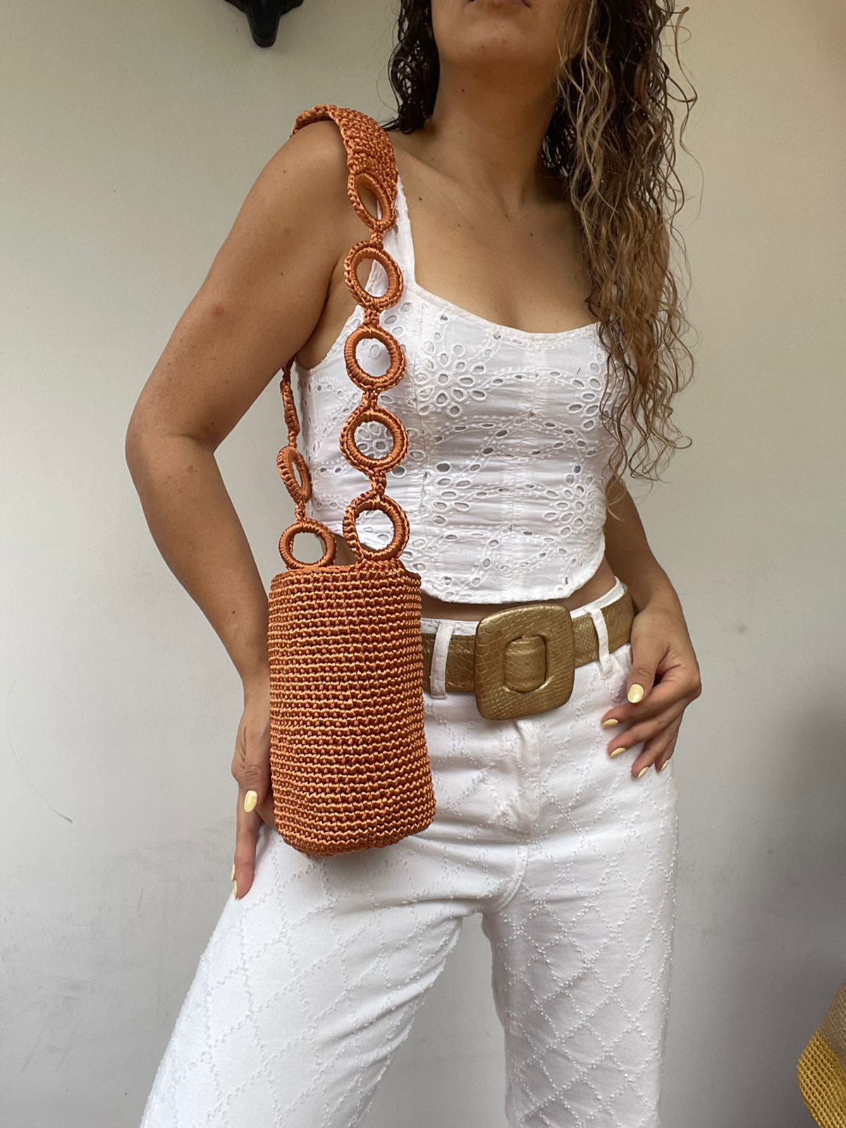 Cordón De Seda Con Gaza CORTA en Cadena 21 x 17