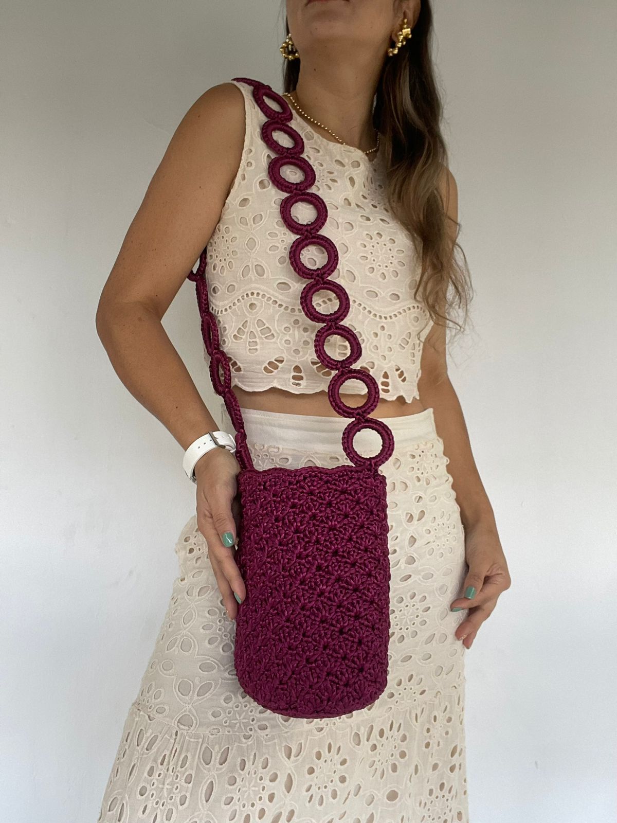 Cordón De Seda Con Gaza en Cadena 22 x 21