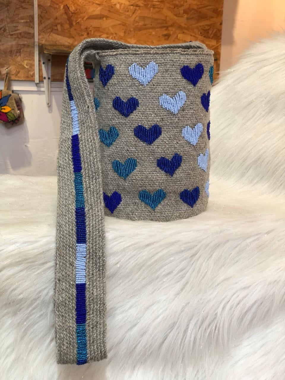 Recamadas Lana Corazones 22 x 18