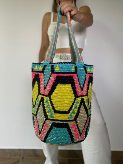 Mochilon con piedras 40x35