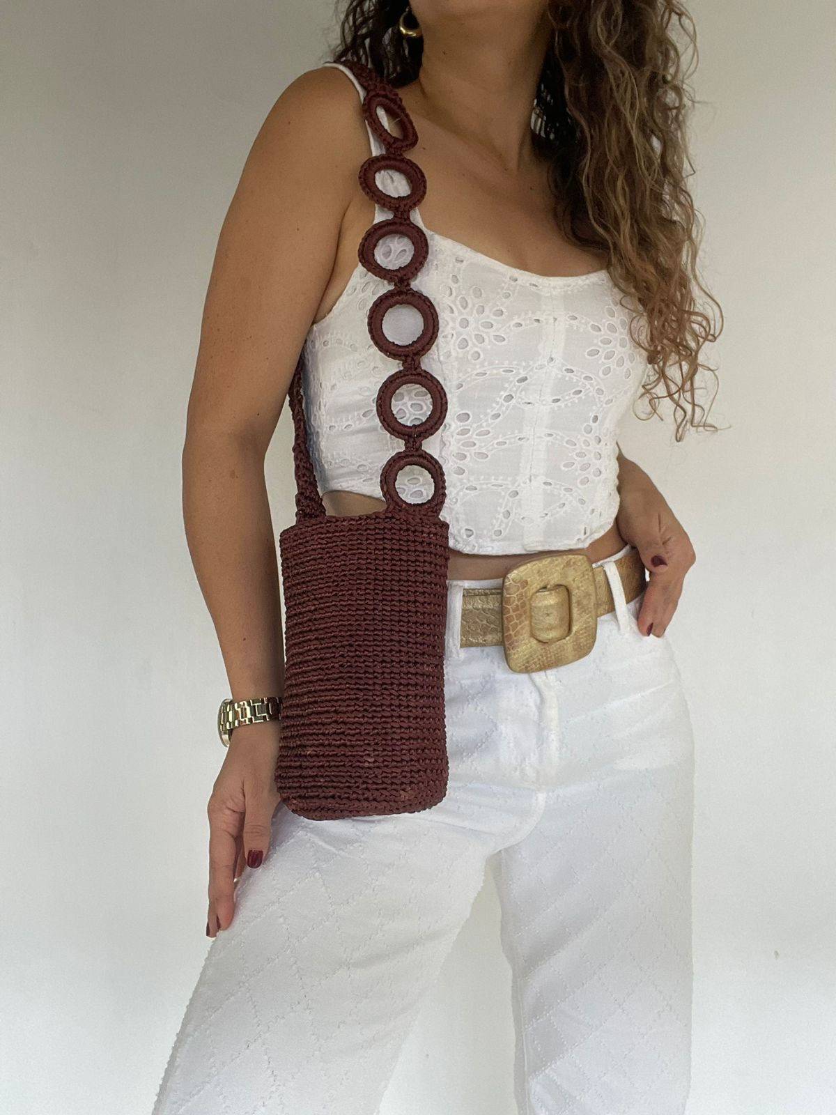 Cordón De Seda Con Gaza CORTA en Cadena 21 x 17