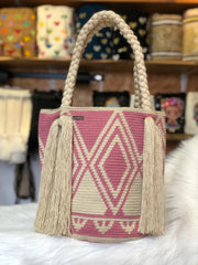 Bolso Wayuú Trenza Diseño 29 x 29